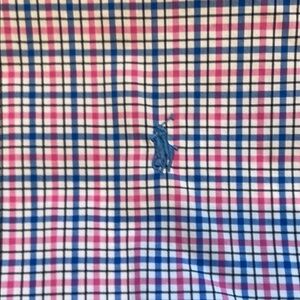 Ralph Lauren Pink and Blue Plaid Shirt